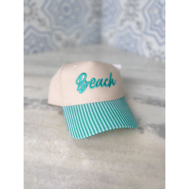 Striped Beach Trucker Hat