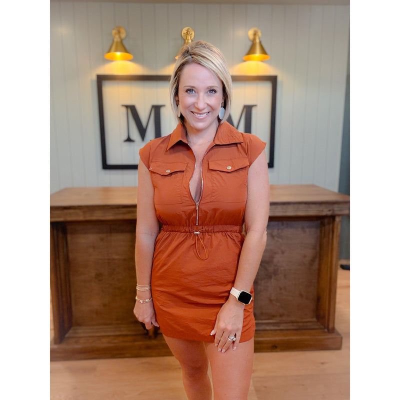 women's boutique mini dress front