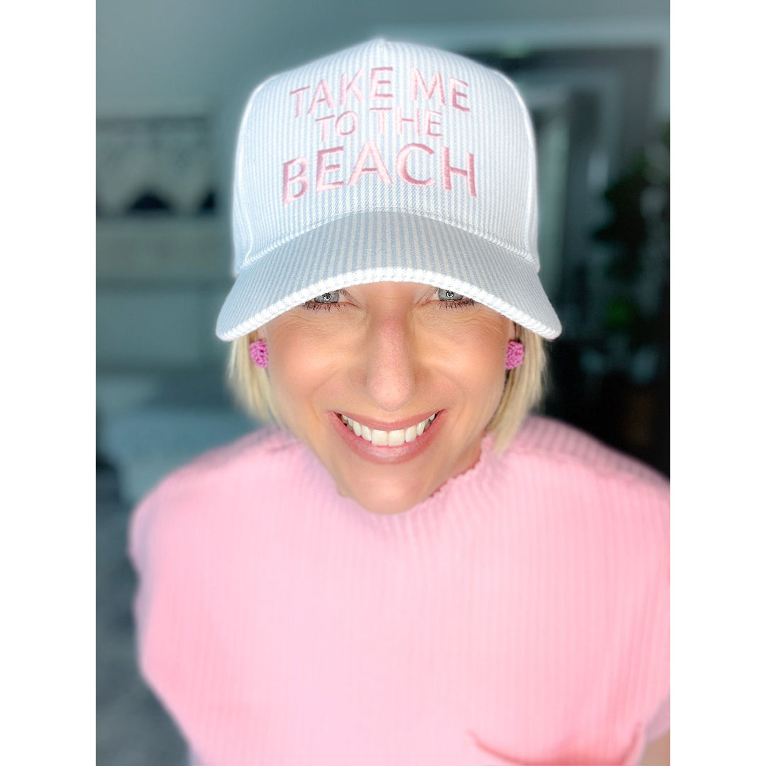 Take Me To The Beach Embroidered Hat