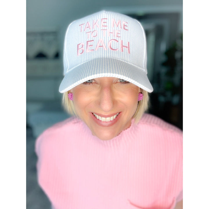 Take Me To The Beach Embroidered Hat