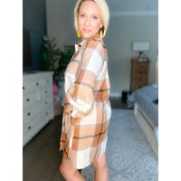 Ashton Ruffle Sleeve Shirt Dress