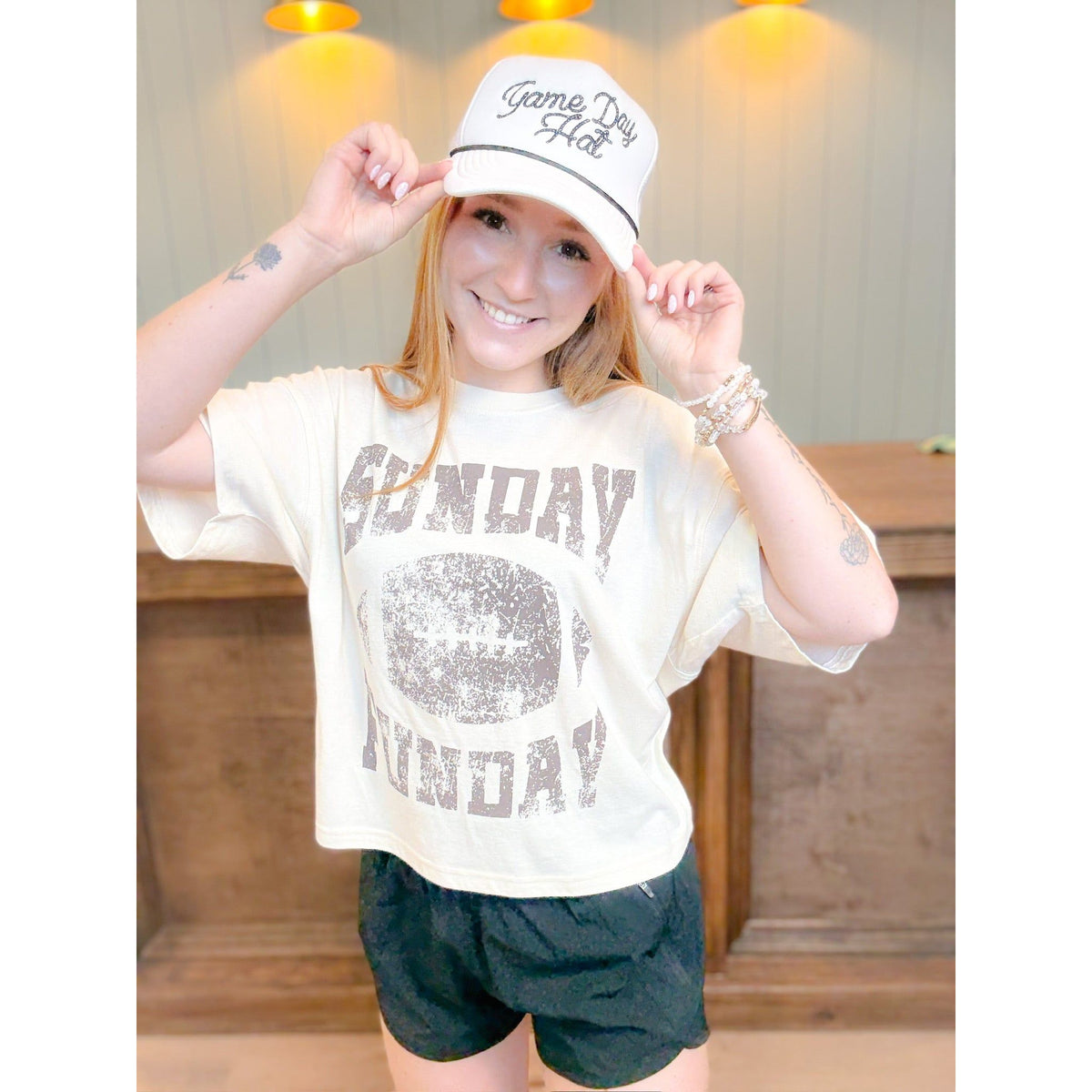 Sunday Funday Crop Tee