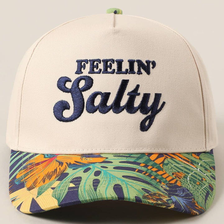 Feelin' Salty Floral Trucker Hat