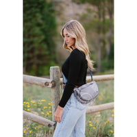 Grey Margot Moon Belt Bag