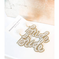 Bride Beaded Statement Earrings