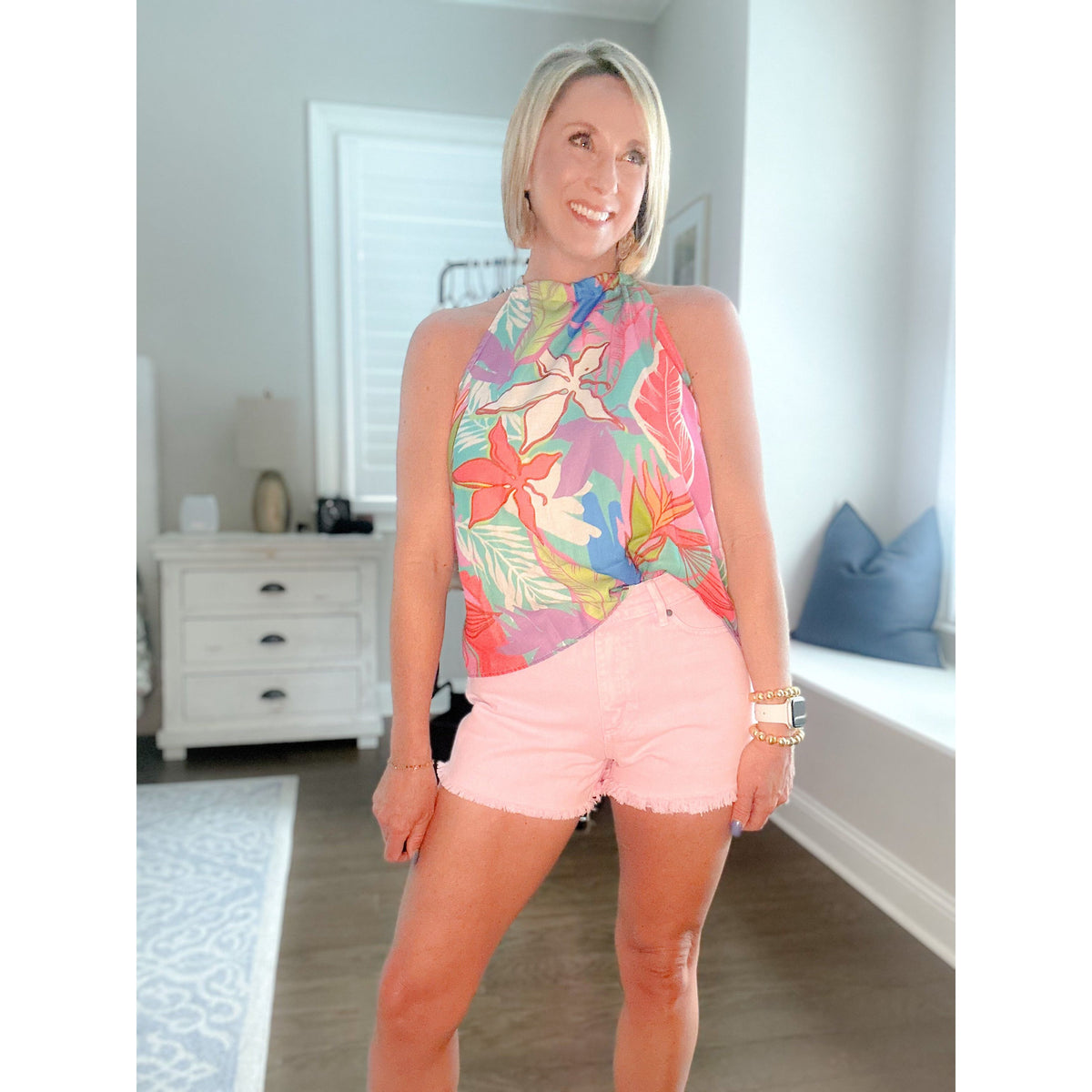 Isla Floral Print Halter