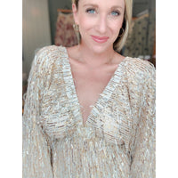 Champagne Fringe Dress