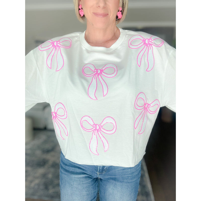 Wrap Me Up In Pink Bow Sweatshirt