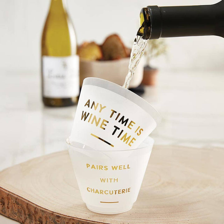 Anytime Is Wine Time Frosted Cups