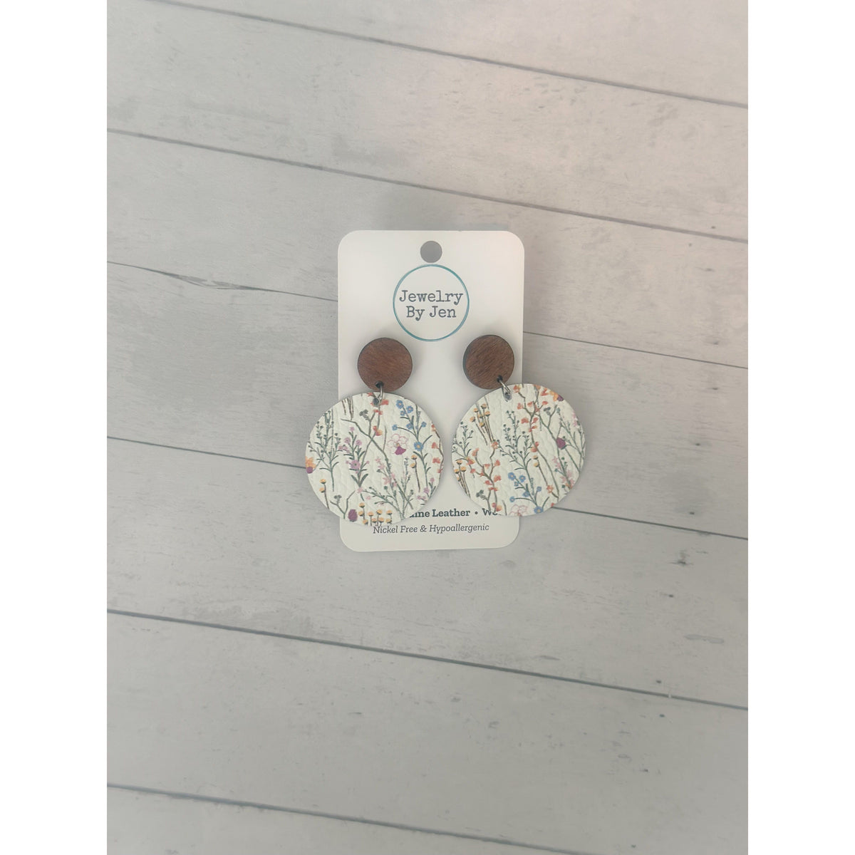 Meadow Bloom Wood Post Earrings