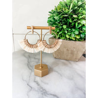 Capri Raffia Hoops