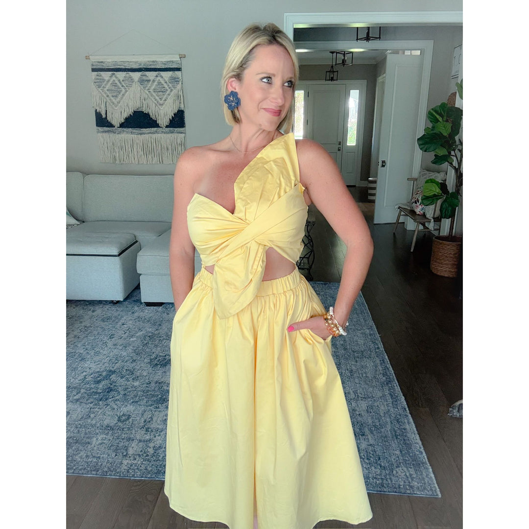 Limoncello Garden Midi Dress