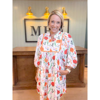 women's boutique dress floral front