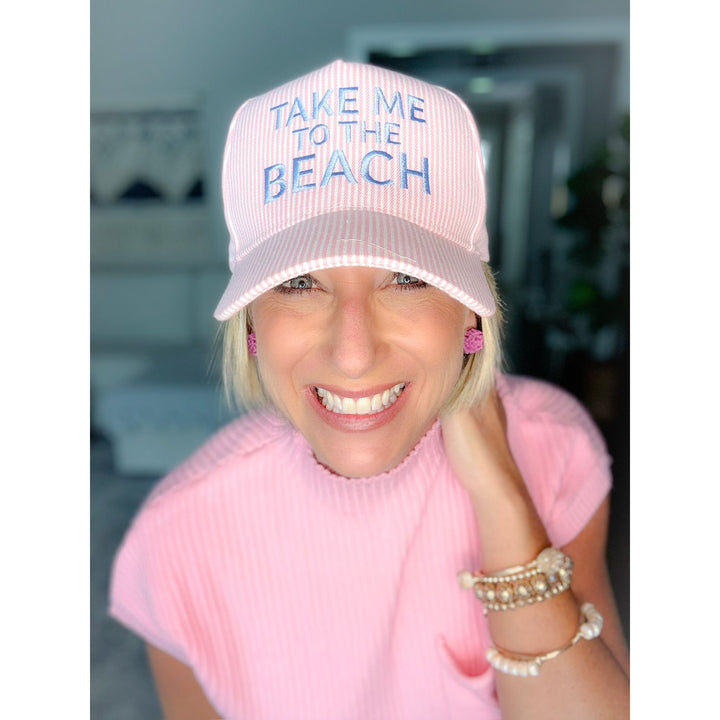 Take Me To The Beach Embroidered Hat