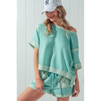 Julie Reverse Stitch Top