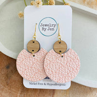 Pink Rainbow Dangle Earrings