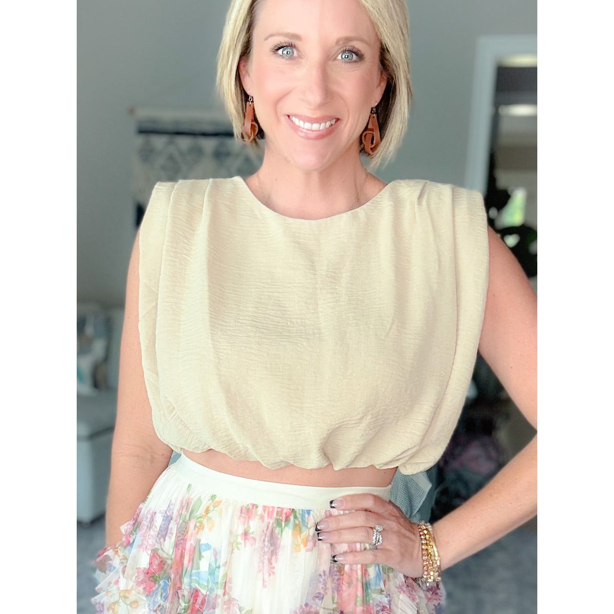 Hadley Sleeveless Crop Top