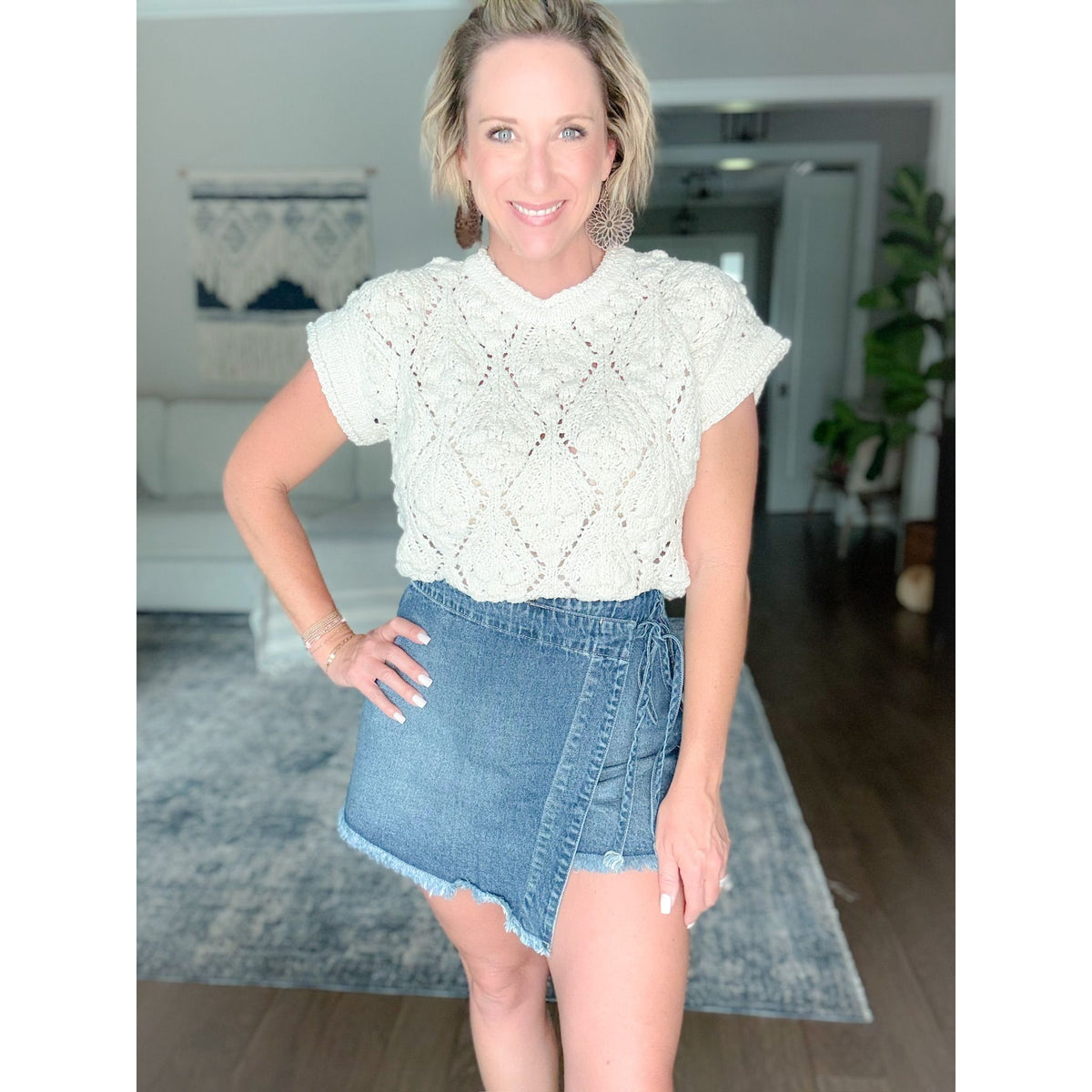 women's boutique sweater cream