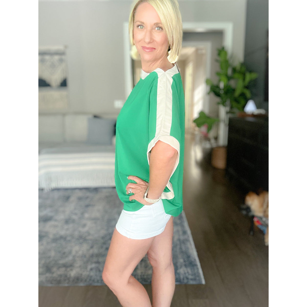 Remi Boat Neck Loose Fit Top