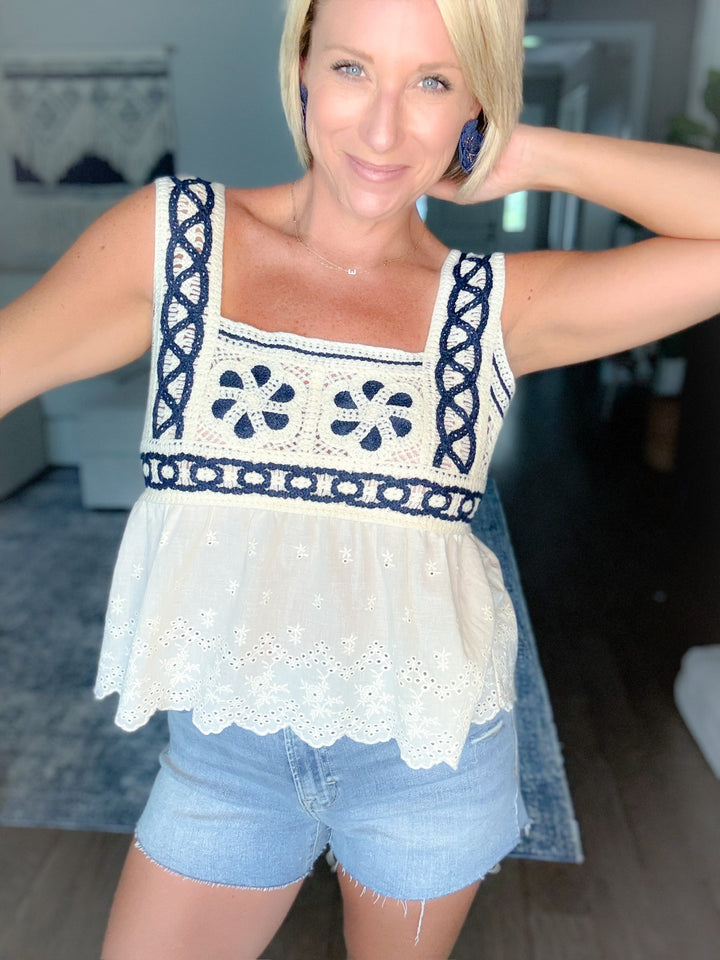 Coastal Crochet Tank