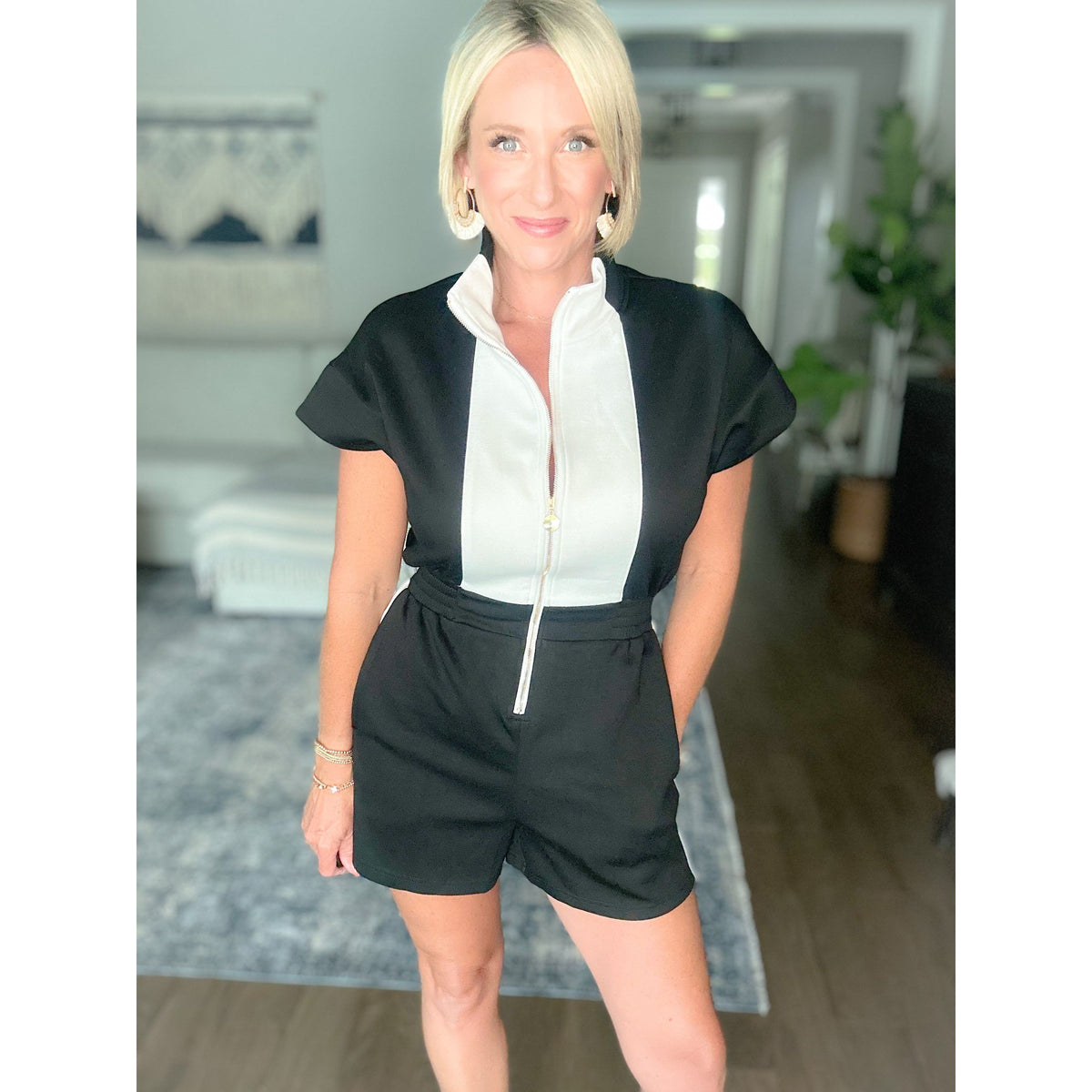 Jetsetter Colorblock Romper