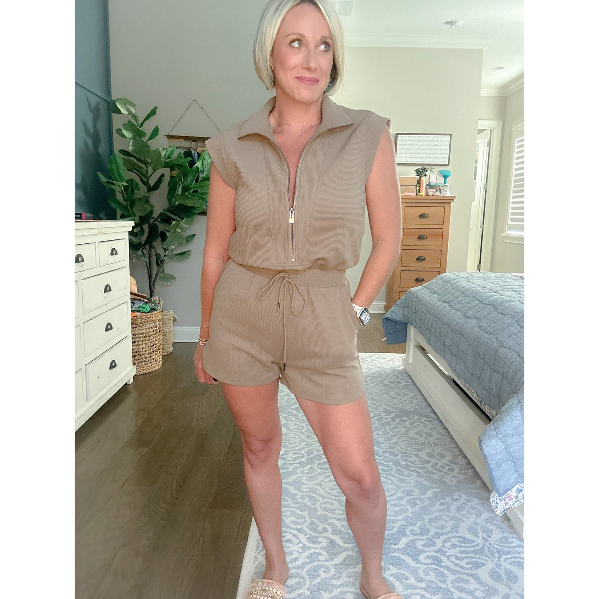 Austyn Half Zip Romper