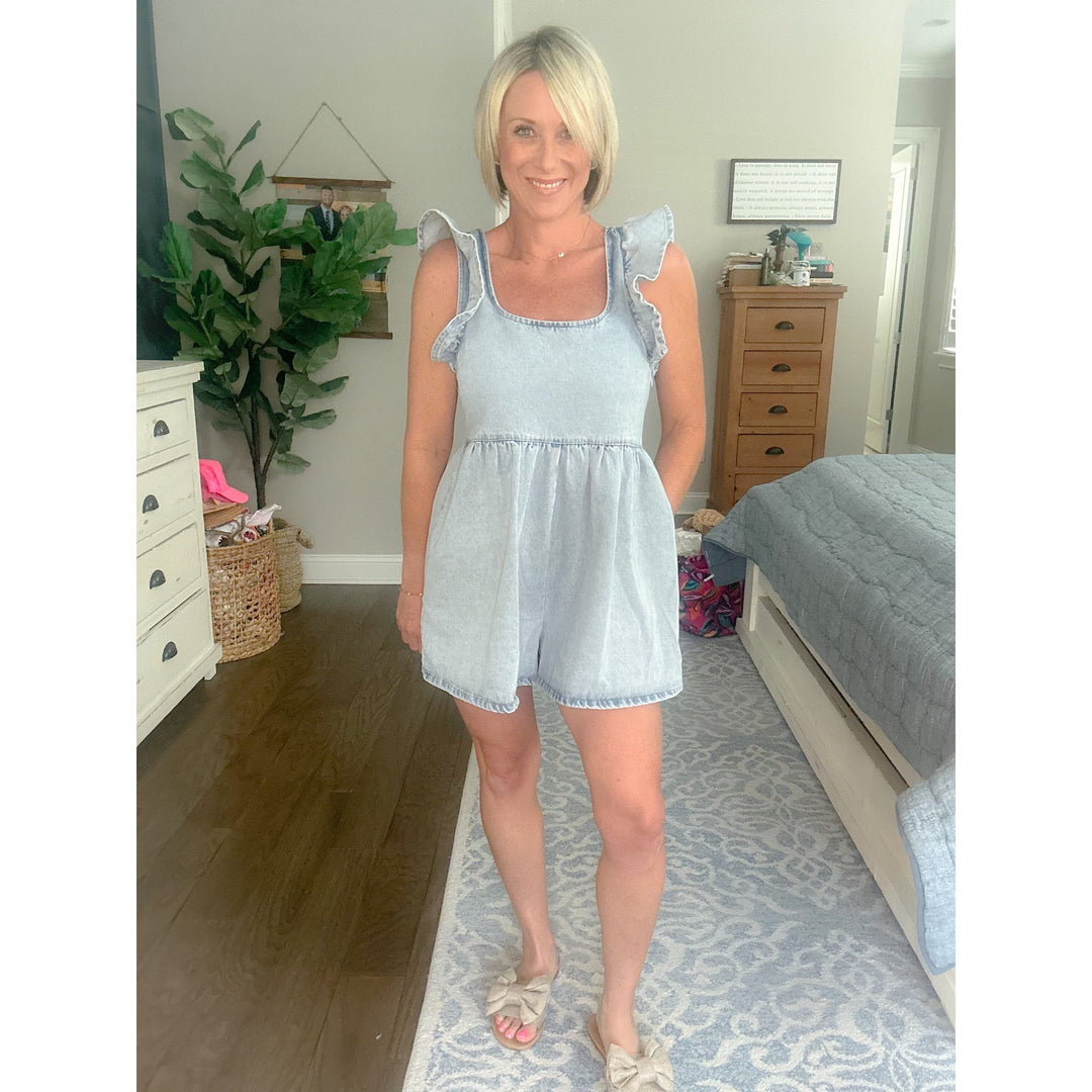 Carter Denim Romper