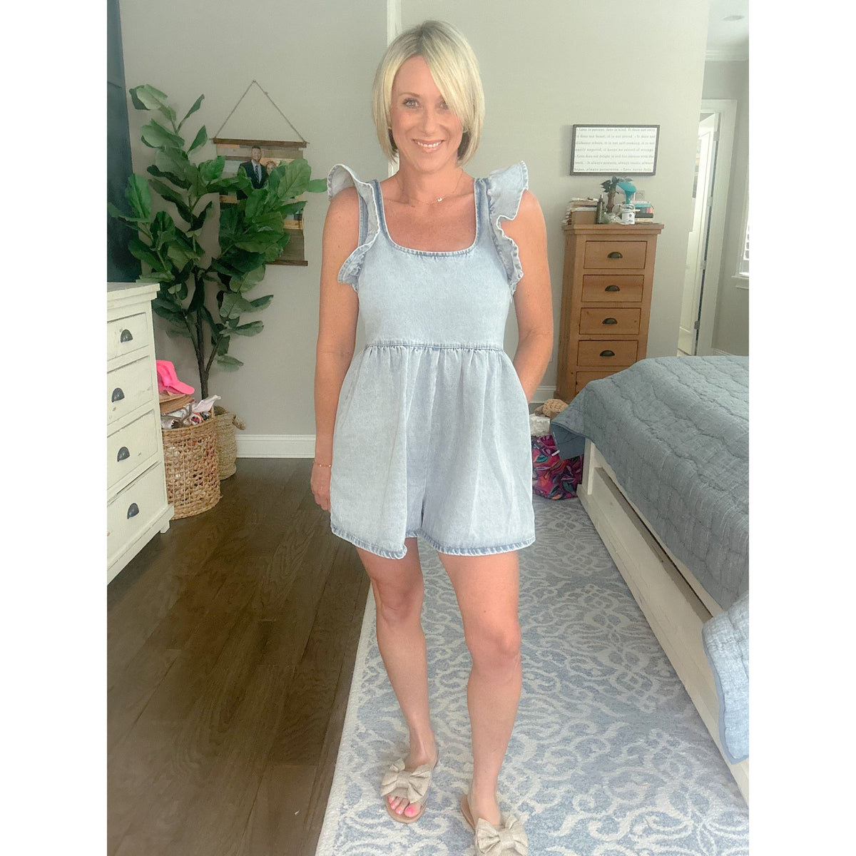 Carter Denim Romper