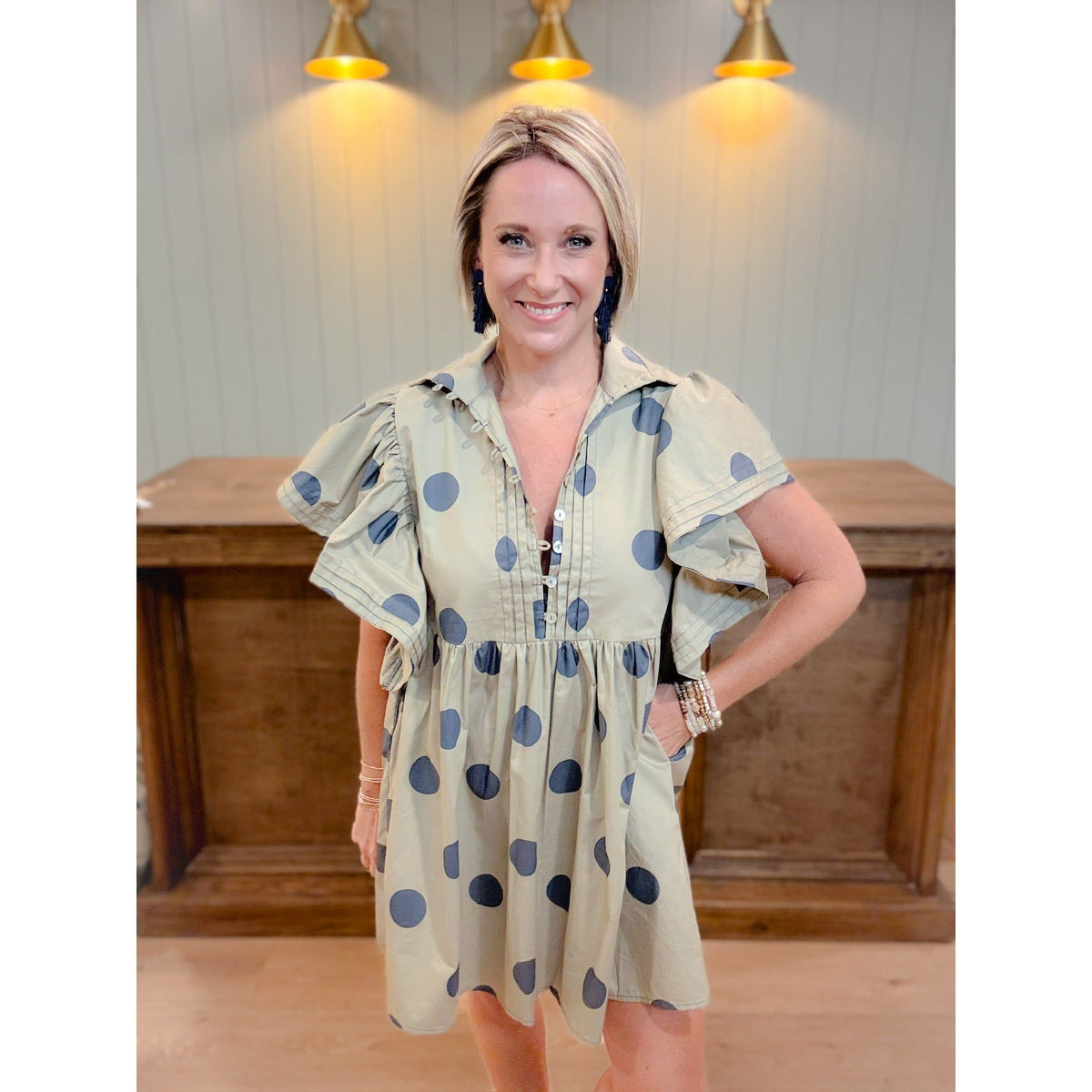 Polka Pop Mini Dress