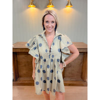 Polka Pop Mini Dress