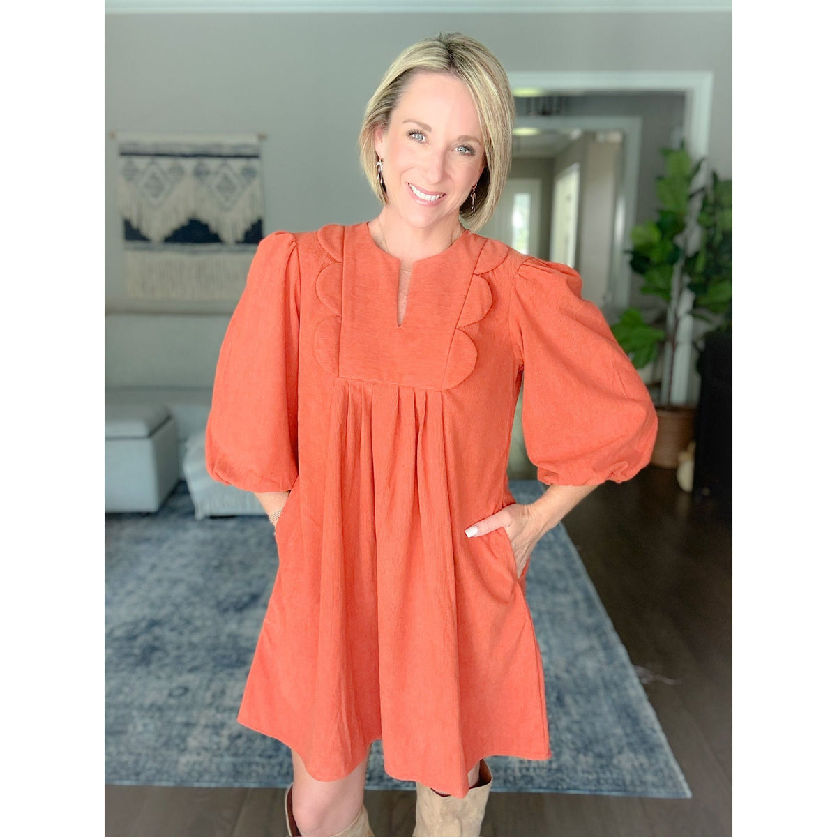 women's boutique fall corduroy dress full 