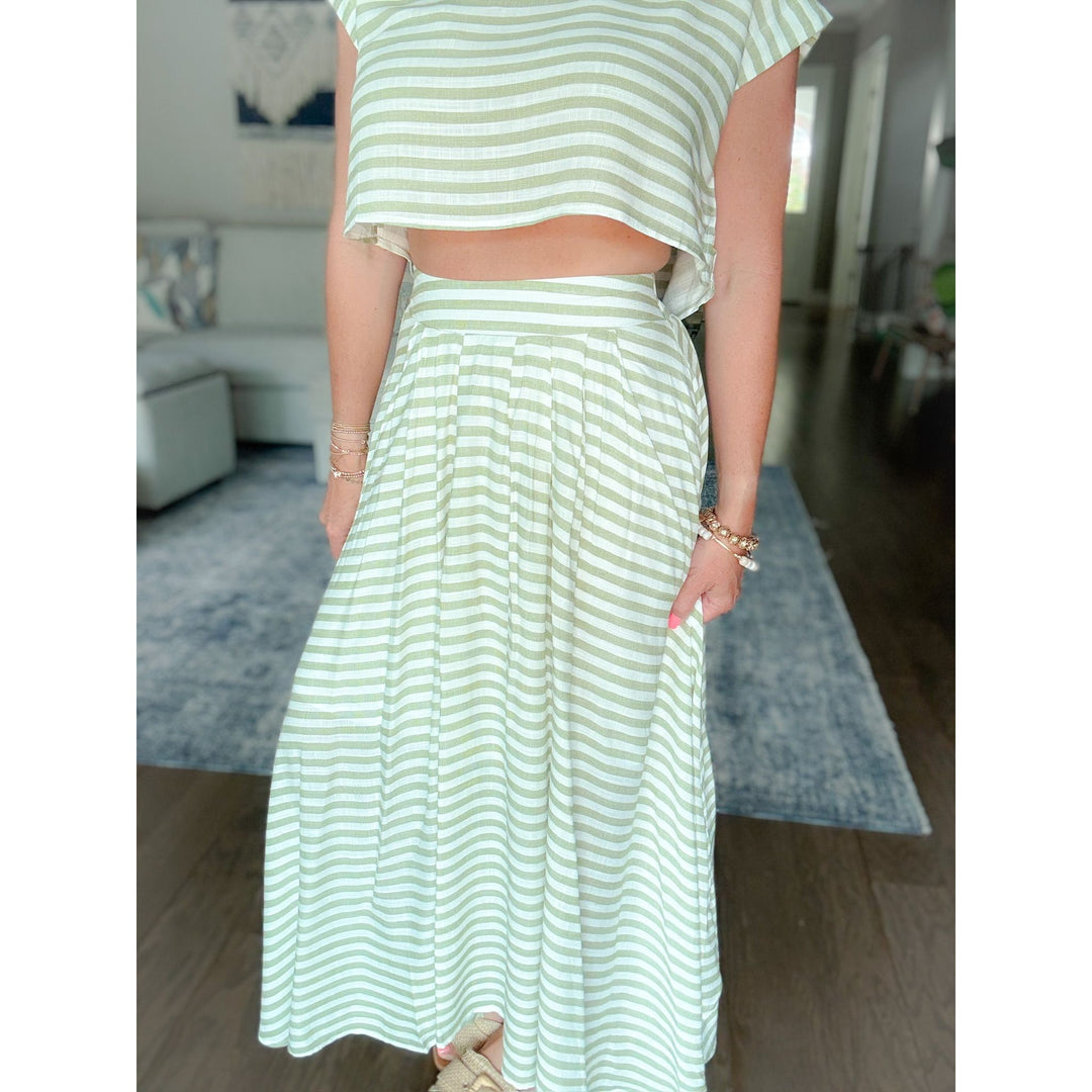 Brixton High Waist Midi Skirt