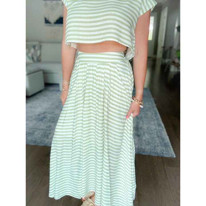Brixton High Waist Midi Skirt