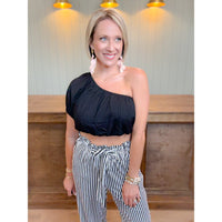 Sloane One Shoulder Crop Top