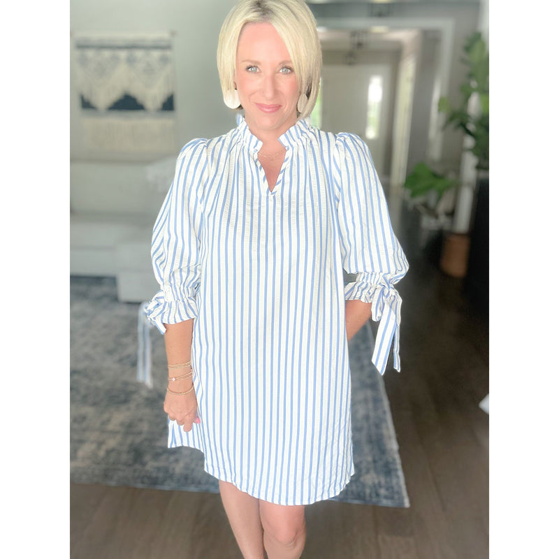 Coastline Tie Sleeve Dress