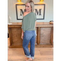 Sage Elise Boatneck Top