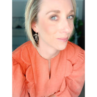 Daisy Bow Hoop Earrings