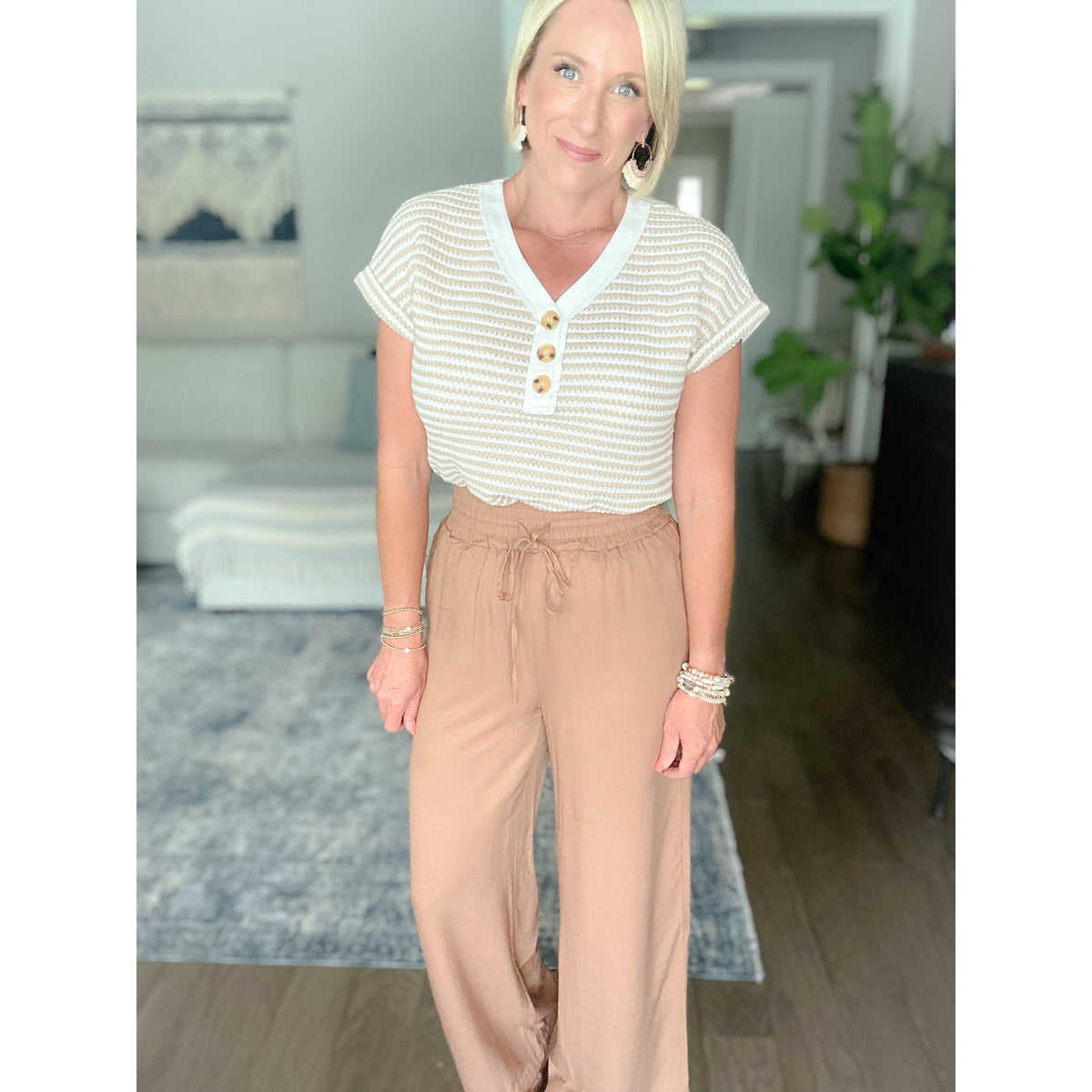 Avery Button-Front Top