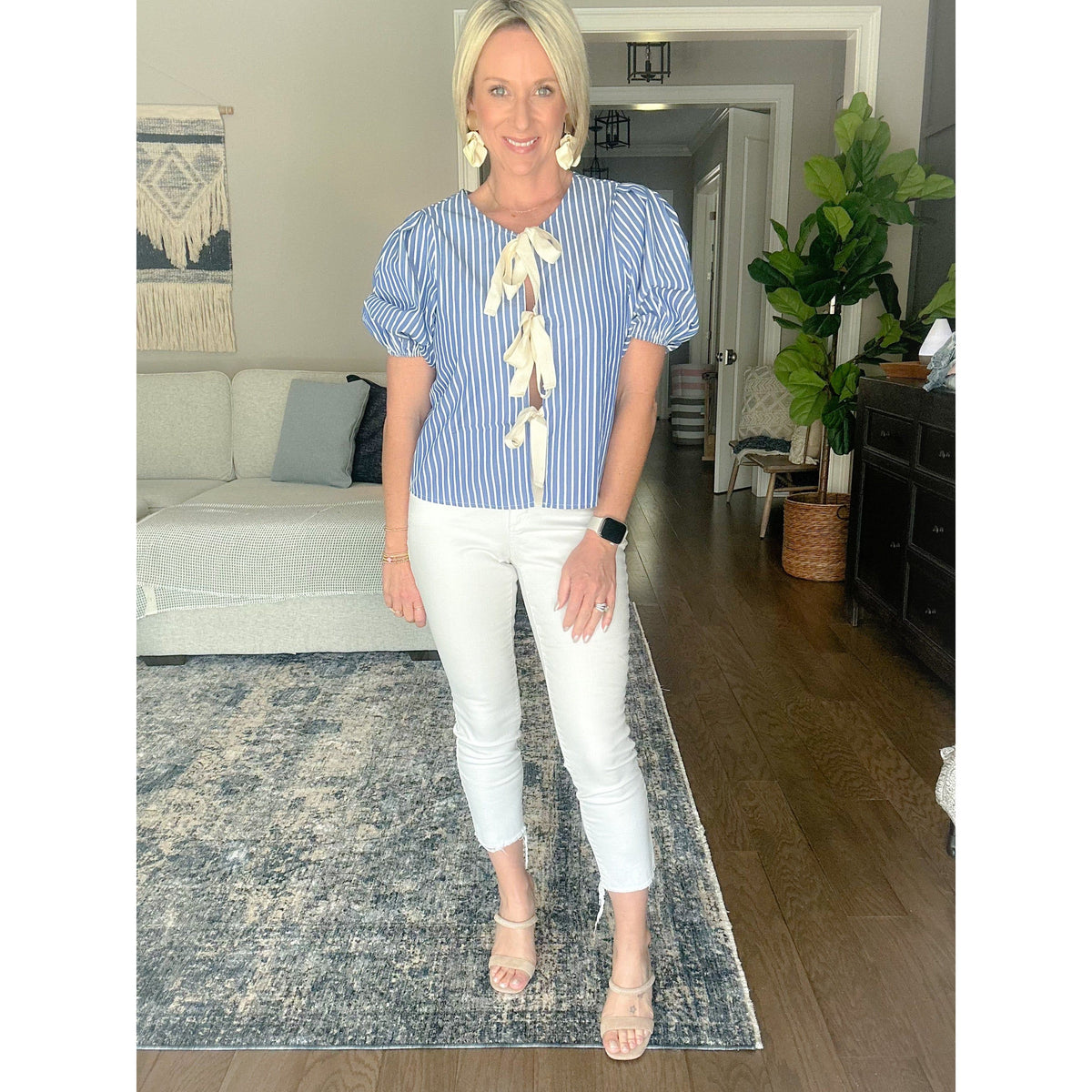 Jackie Bow Front Blouse