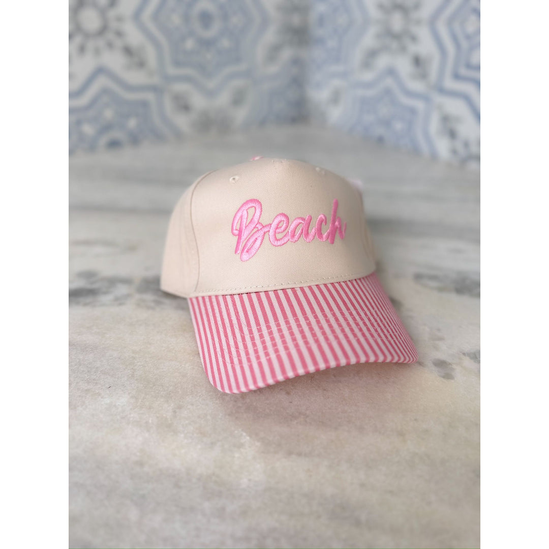 Striped Beach Trucker Hat