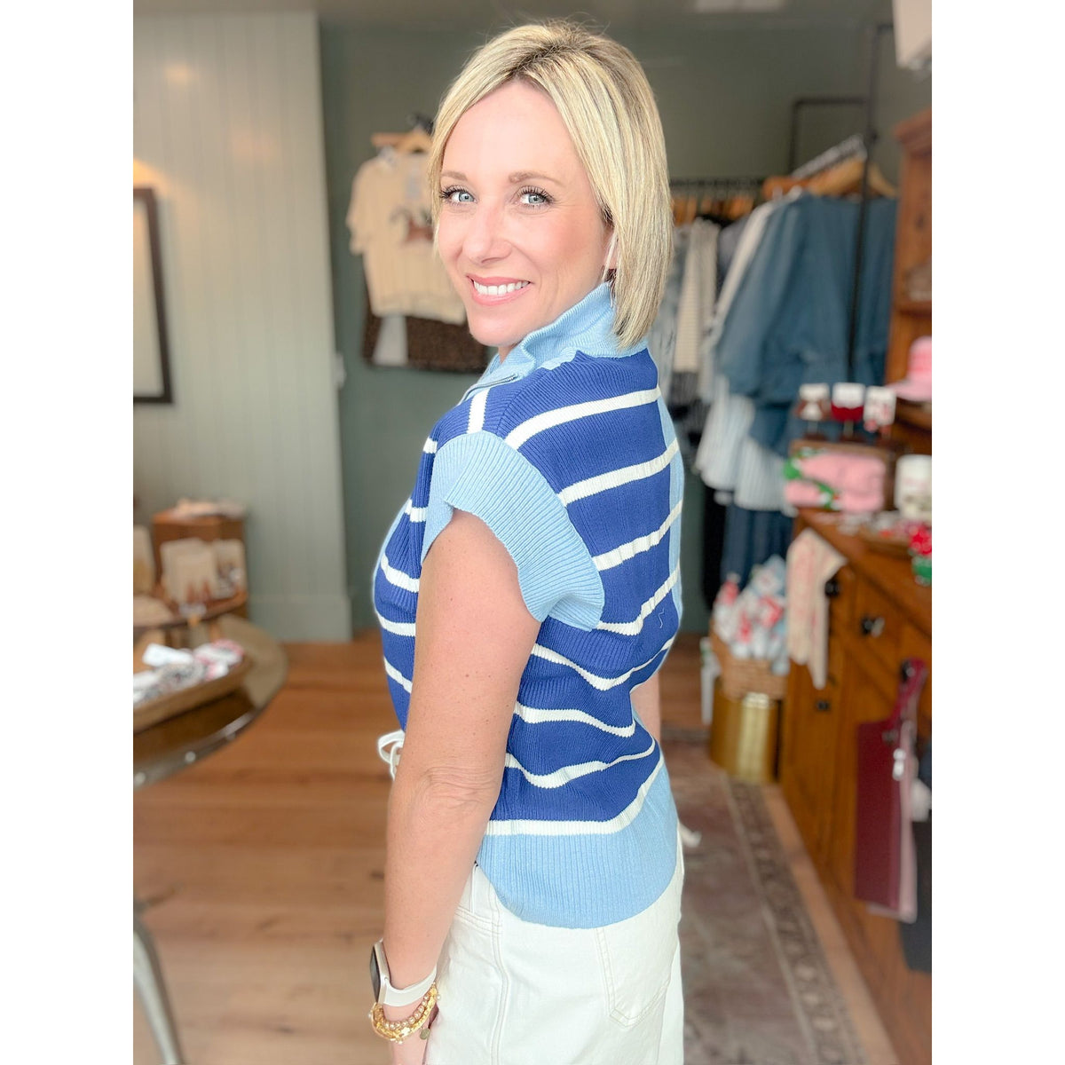 Dakota Quarter Zip Sweater Vest