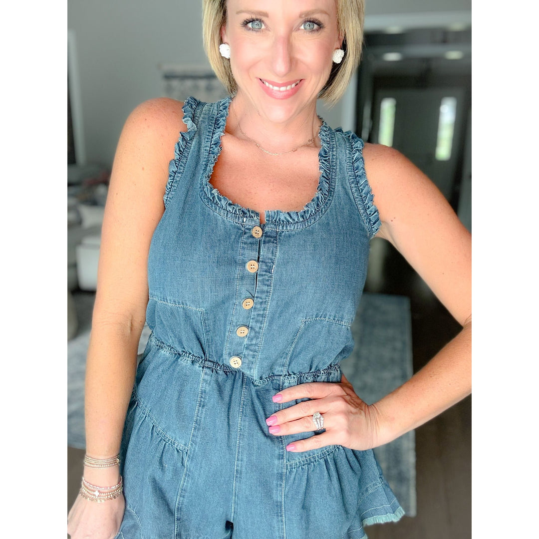Sawyer Denim Romper