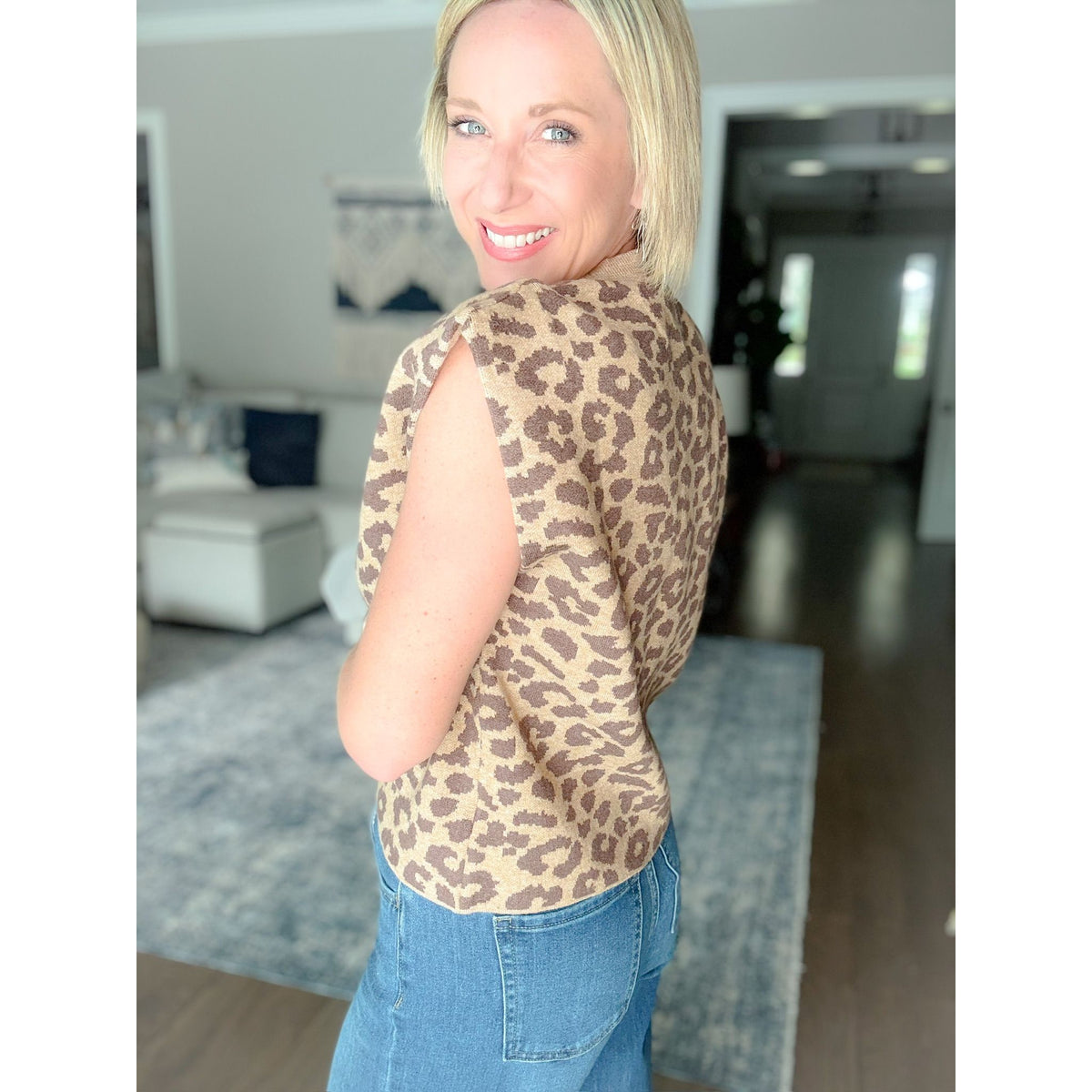 Leopard Sweater Tank