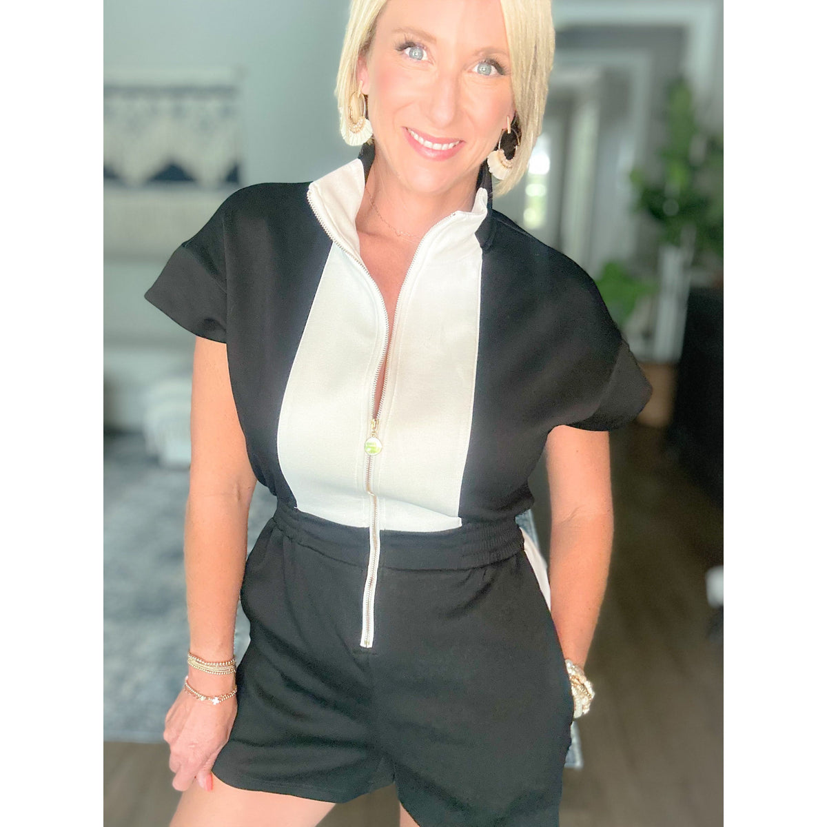 Jetsetter Colorblock Romper