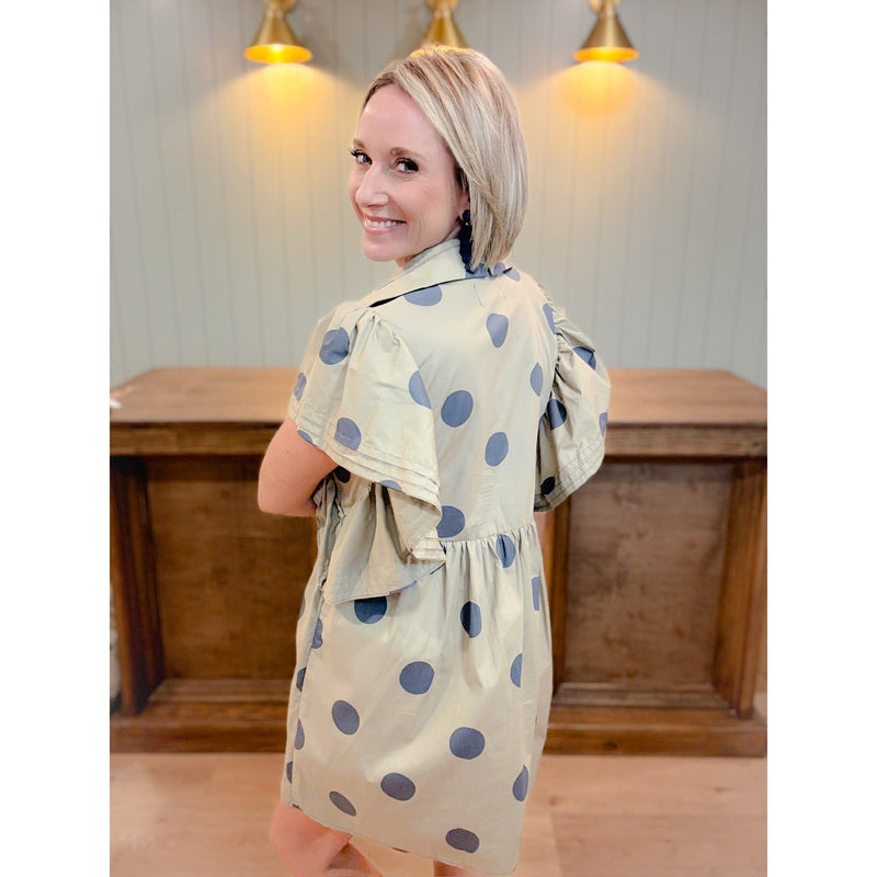 Polka Pop Mini Dress