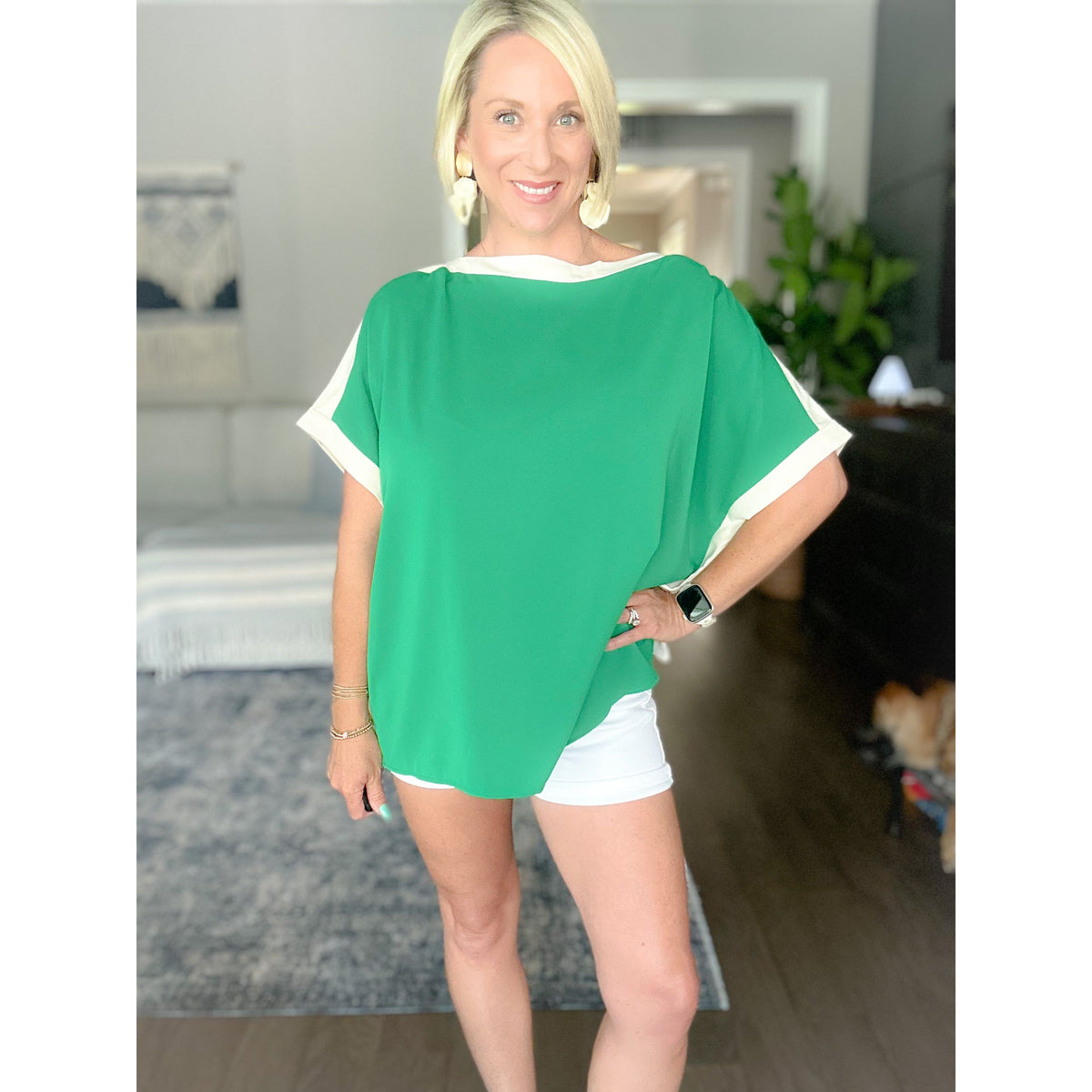 Remi Boat Neck Loose Fit Top