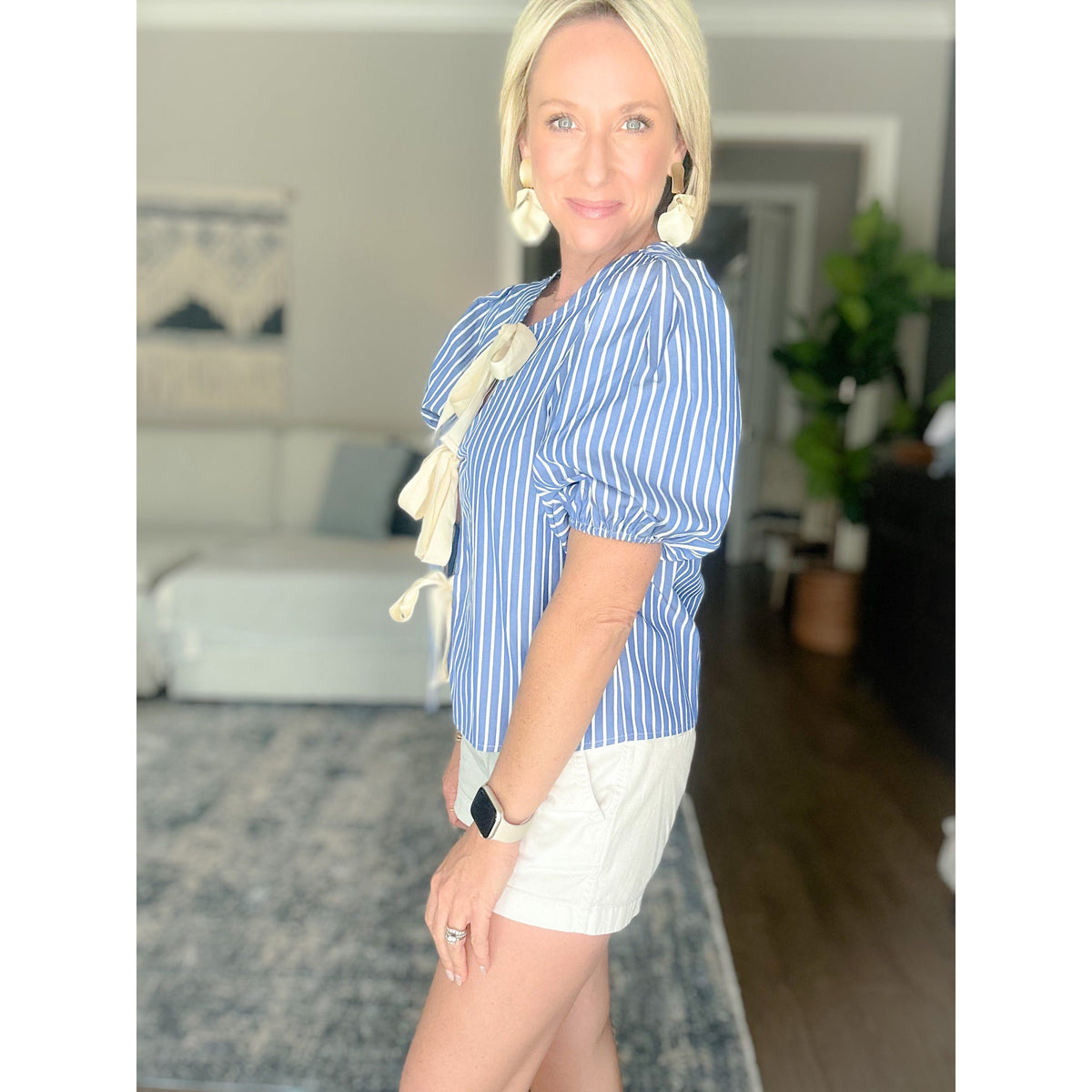 Jackie Bow Front Blouse