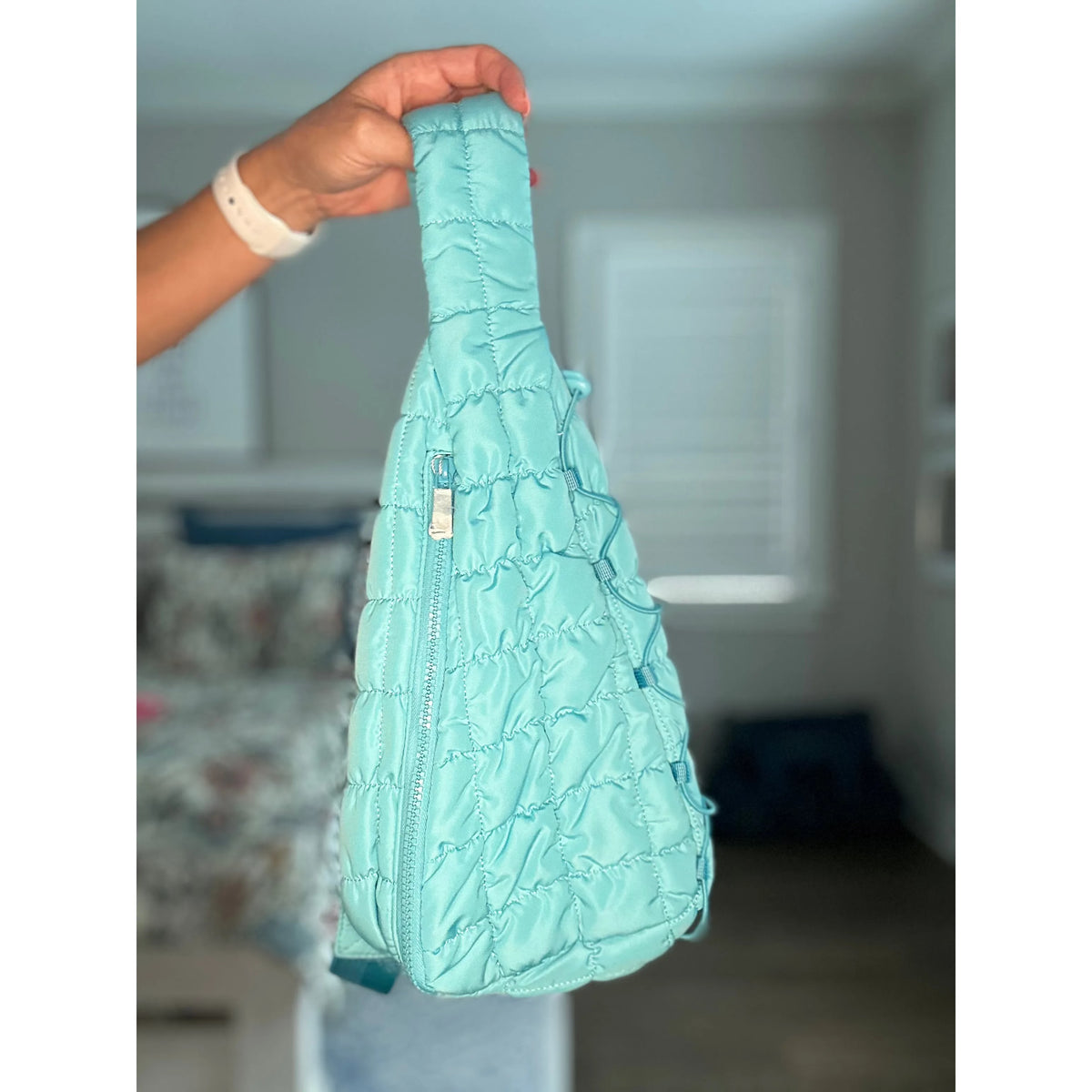 Quilted Crossbody Sling Bag