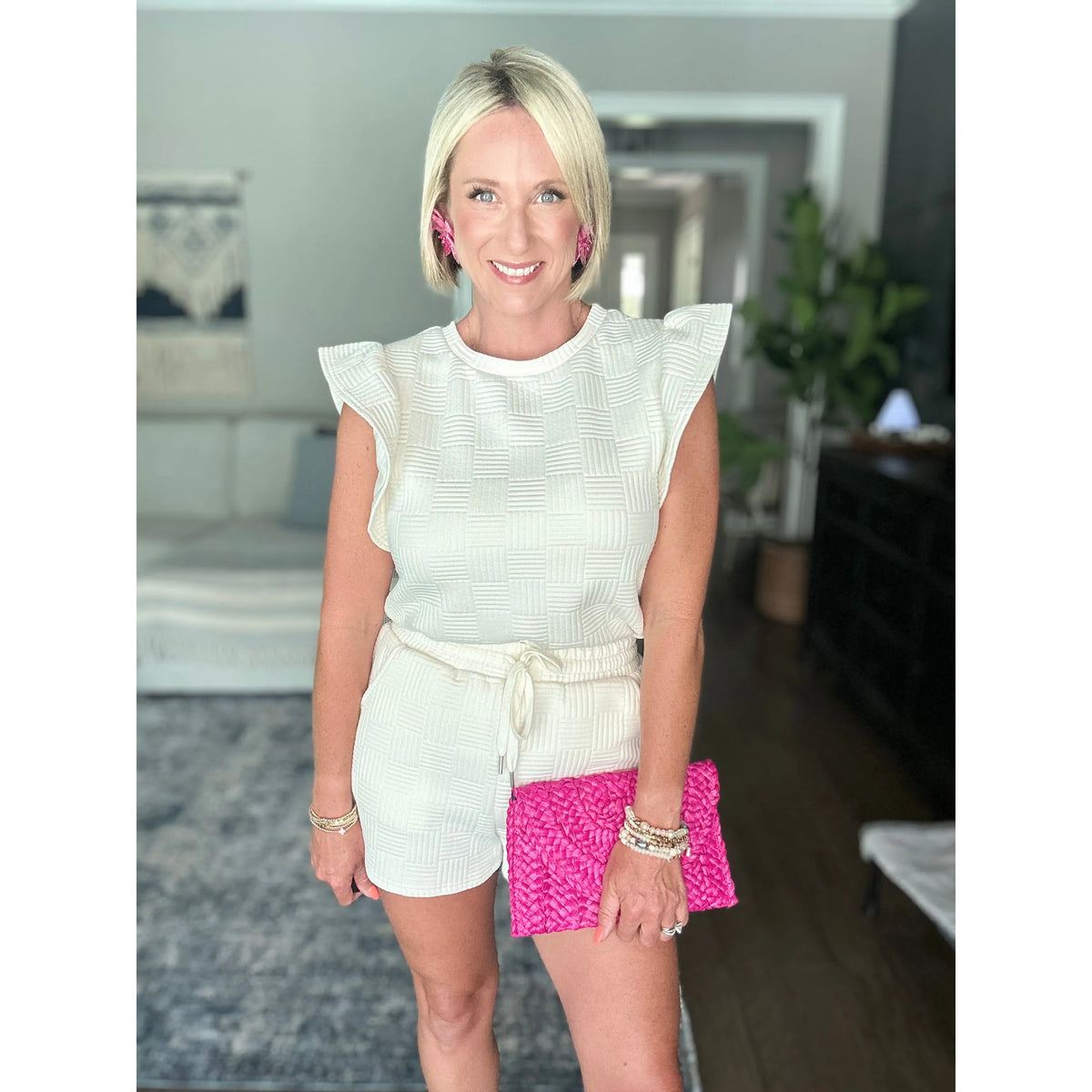 Penelope Ruffle Sleeve Set