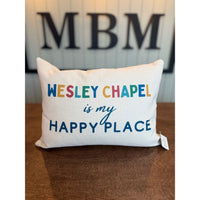 Wesley Chapel Is my Happy Place Lumbar Pillow